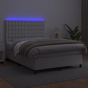 Modern LED Ágy - Műbőr - 140x200 cm