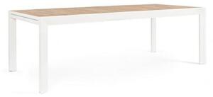 BELMAR fehér bővíthető kerti asztal 220-340 cm