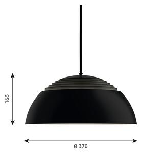 Louis Poulsen - AJ Royal 370 LED Függőlámpa Black - Lampemesteren