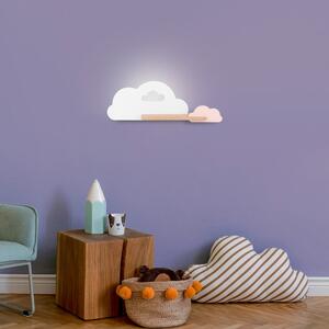 Fehér-rózsaszín gyerek lámpa Cloud – Candellux Lighting