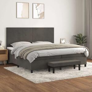 VidaXL Bársony Ágy 200x200 cm - Matraccal és Pad