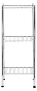 Ezüstszínű fürdőszobai polcos állvány 34x80 cm – Premier Housewares