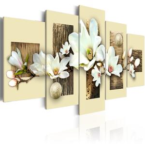 Vászonkép - Texture and magnolia