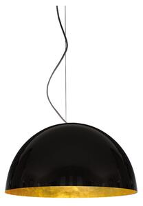 Oluce - Sonora Függőlámpa Black/Gold Diameter 90 - Lampemesteren