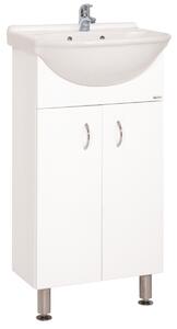 Fürdőszobaszekrény mosdóval Keramia Pro 43x85x34,5 cm fehér lesk PRO45DV