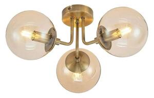 Lindby - Arnella Mennyezeti Lámpa Antique Brass/Amber - Lampemesteren