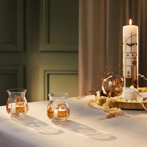 Üveg gyertyatartó készlet karácsonyi mintával, 2 db-os Holmegaard Christmas – Holmegaard