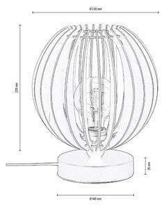 Envostar - Clay Asztali Lámpa H22 Black/Wood - Lampemesteren
