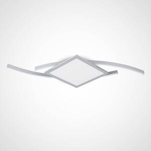 Lucande - Tiaro LED Square Mennyezeti Lámpa 42,5 Silver - Lampemesteren