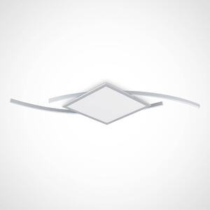 Lucande - Tiaro LED Square Mennyezeti Lámpa 56,6 CCT Silver - Lampemesteren