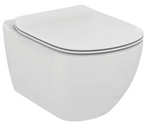 Wc soft close ülőkével falra szerelhető Ideal Standard Testra fehér színben fényes felülettel hátsó kifolyással SIKOSIST0079