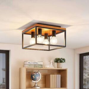 Lindby - Miravi 4 Mennyezeti Lámpa Wood/BlackLindby - Lampemesteren