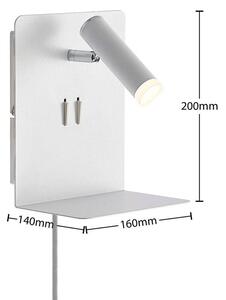 Lucande - Zavi LED Fali Lámpa USB WhiteLucande - Lampemesteren