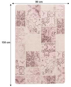 ADRIEL rózsaszín nemez szőnyeg 80x150cm