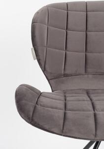 OMG design szék, szürke bársony