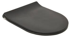 Wc ülőke Glacera duroplasztból fekete matt színben AL030SBL