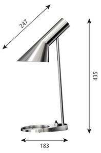 Louis Poulsen - AJ Mini Asztali Lámpa Polished Steel - Lampemesteren
