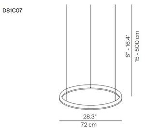 Luceplan - Compendium Circle LED Függőlámpa Ø72 Black - Lampemesteren