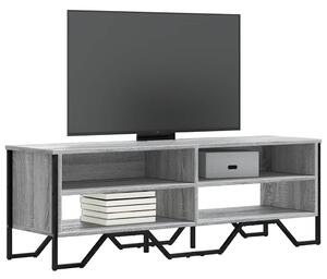 Szürke sonoma színű szerelt fa TV-szekrény 122 x 34 x 41 cm