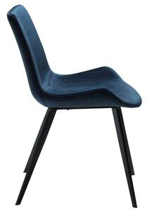 Hype design szék, sötétkék bársony