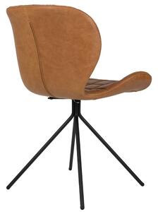 OMG LL design szék, barna textilbőr