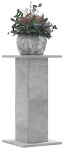 2 db betonszürke szerelt fa növénytartó állvány 30 x 30 x 60 cm