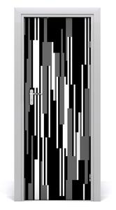 Ajtómatrica Fekete-fehér vonalak 95x205