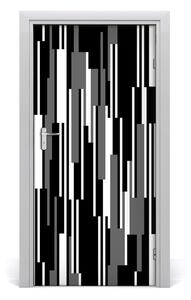 Ajtómatrica Fekete-fehér vonalak 95x205