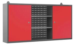 JAN NOWAK BEN függő garázsszekrény, 1200 x 600 x 200 mm, antracit-piros