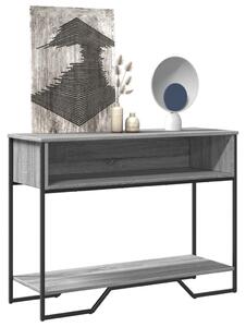 Szürke sonoma szerelt fa dohányzóasztal 100x35x74,5 cm