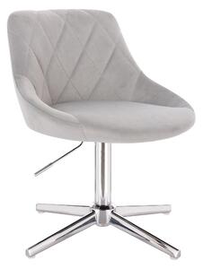 HR1054CROSS Acél modern velúr szék
