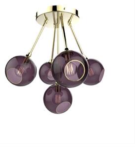 Design By Us - Ballroom Molecule Függőlámpa Brass/Purple - Lampemesteren