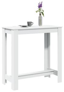 Fehér szerelt fa bárasztal 102 x 50 x 103,5 cm