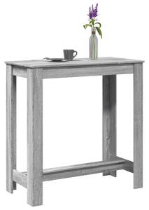 Szürke sonoma színű szerelt fa bárasztal 102 x 50 x 103,5 cm