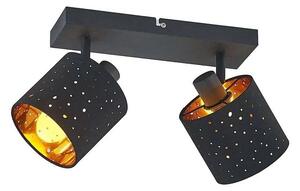 Lindby - Darima 2 Mennyezeti Lámpa Black/Gold - Lampemesteren