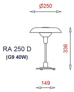 Piet Hein - RA 250 D Asztali Lámpa White - Lampemesteren
