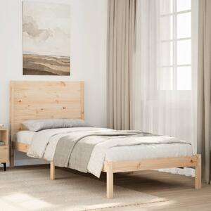 Tömör fa extra hosszú ágykeret matrac nélkül 90 x 220 cm