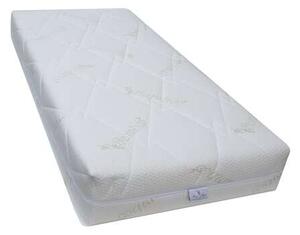 Best Sleep Bamboo DoubleSide Base szuper ortopéd matrac, 140x190x18cm, poliuretán hab, hipoallergén, megfordítható, kemény, levehető bambusz huzat