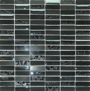 Mozaik Fineza Magic black 30x30 cm fényes MAGICMOSBK