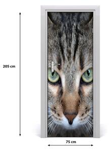 Ajtóposzter öntapadós macska szemek 75x205 cm
