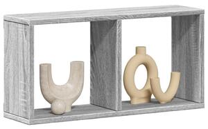 Szürke sonoma színű szerelt fa faliszekrény 60 x 16 x 30 cm