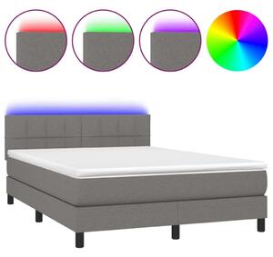 Modern LED Ágy - Szövet - 140x200 cm