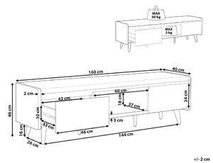 TV asztal/szekrény Custy (fehér). 1078521