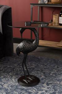 Crane lámpaasztal, fekete üveg