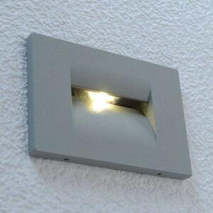 Lucande - Nevin LED Kültéri Beépített Fali Lámpa Silver - Lampemesteren