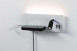 Paulmann - Serra LED Fali Lámpa USB C Dim. Right Side Matt White/Matt BlackPaulmann - Lampemesteren