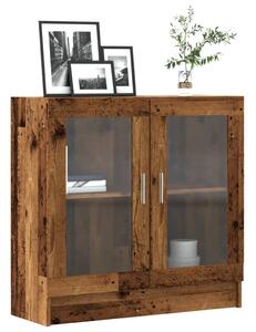 Antik fa színű szerelt fa könyvszekrény 82,5 x 30,5 x 80 cm