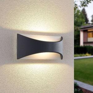 Lindby - Mathea LED Kültéri Fali Lámpa L30 Dark Grey/WhiteLindby - Lampemesteren