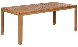 Kerti asztal 180 x 90 cm Világos fa árnyalat BARATTI