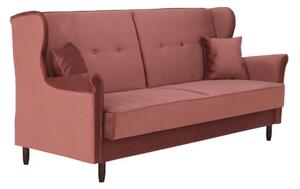 COLUMBUS rózsaszín szövet kanapé